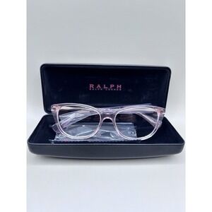 Ralph Lauren RA7189U Clear Pink Cat Eye Women‎ Glasses Frame & Case New